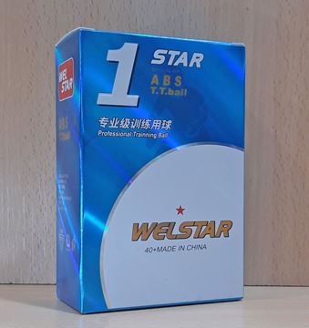 Imagen de Pelotitas Ping Pong Welstar - Caja X 6 - 1 Estrella - Blanca